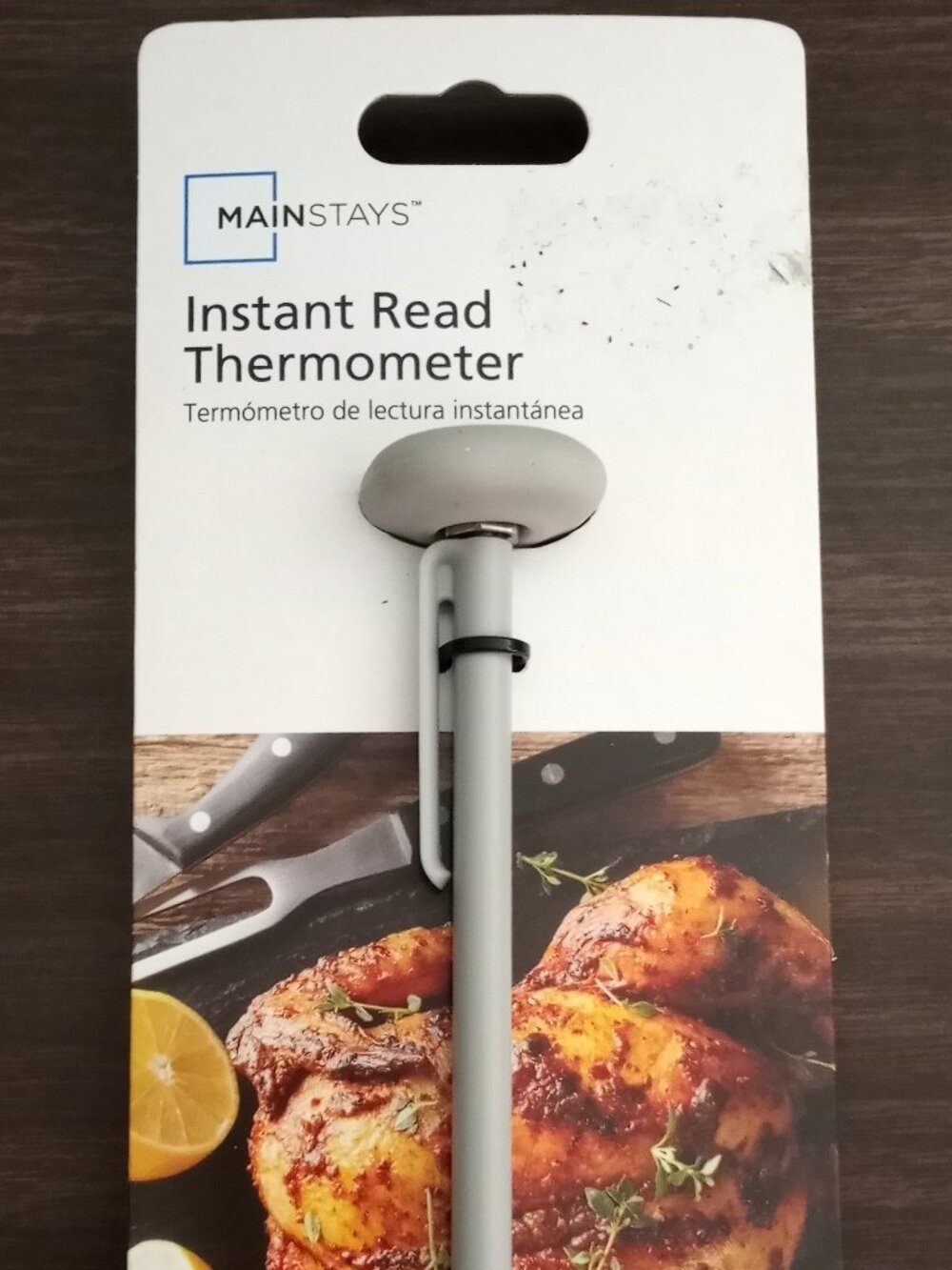 Mainstays Instant Read Analog Pen Style Thermometer w Protective Sleeve